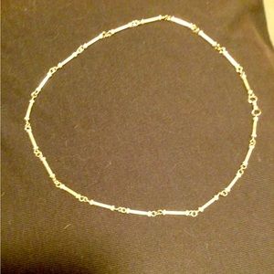 15” sterling silver choker necklace 6.20g vintage